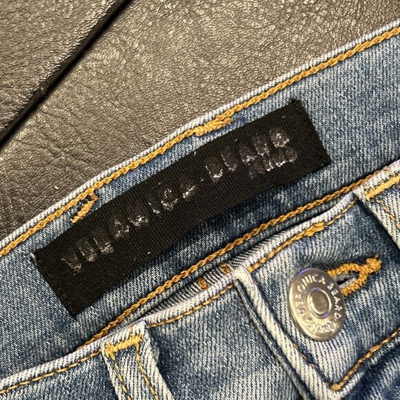 Veronica Beard Jeans Womens 26 2 Skinny Two Tone Kate Stretch High Rise USA - Picture 3 of 10